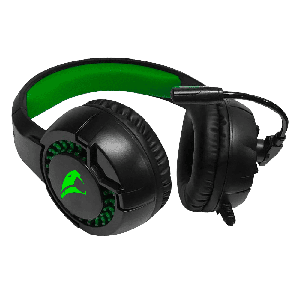 Headset Gamer LED Preto USB Python | Viper Pro Gamer